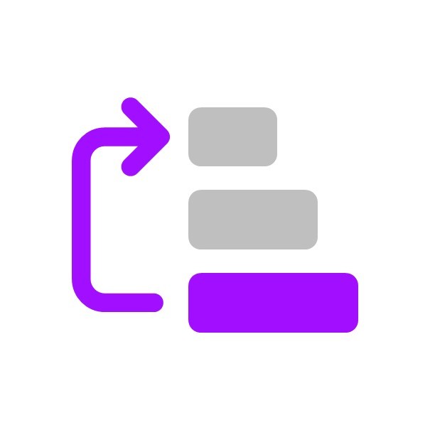 項目を整頓するアイコン