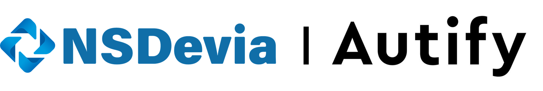 NSDevia × Autify ロゴ